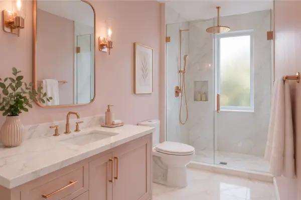 Accent Rose Gold Fixtures for Subtle Glamour Styled to Glow the Accent Rose Gold Fixtures for Subtle Glamour