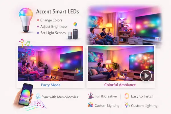 Accent Smart LEDs light Bulb Ideas for Living Room Styled to Glow the Accent Smart LEDs light Bulb Ideas for Living Room