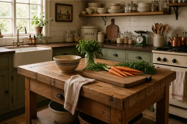 the Add a Butcher Block or Wooden Worktable