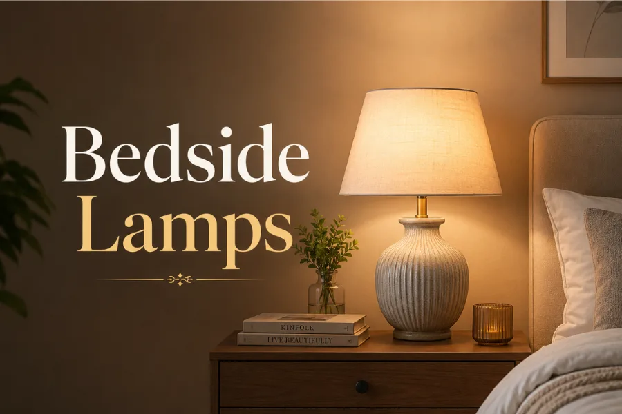Bedside Lamp Styled to Glow the Bedside Lamp