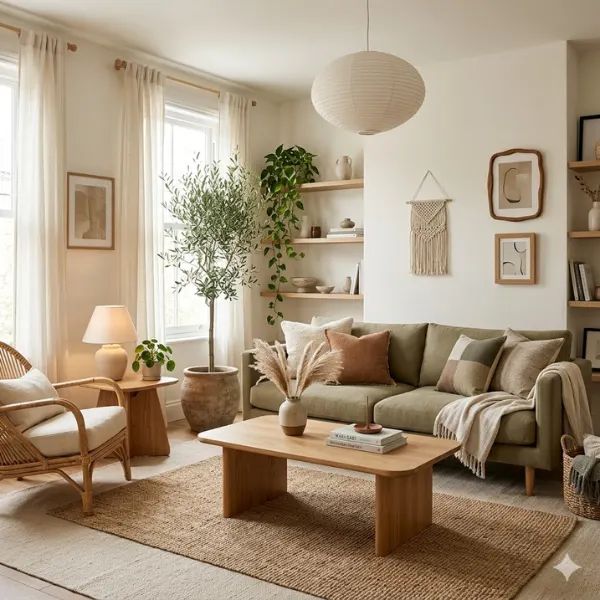 Boho Japandi Fusion Living Room Styled to Glow the Boho Japandi Fusion Living Room
