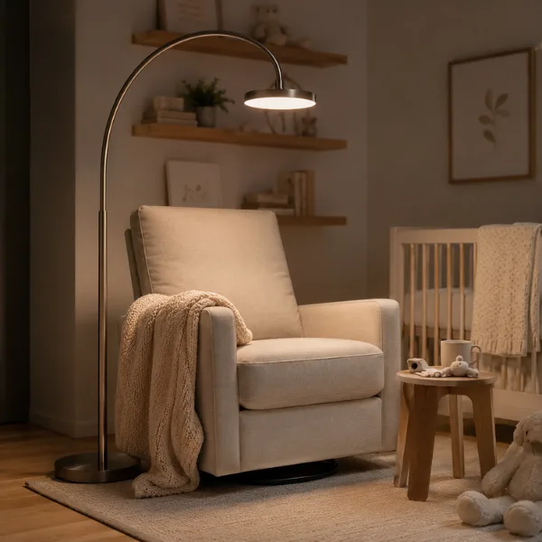 Brightech Sparq Arc LED Nursery Floor Lamp Styled to Glow the Brightech Sparq Arc LED Nursery Floor Lamp