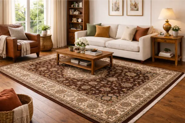Brown Persian Rugs Styled to Glow the Brown Persian Rugs