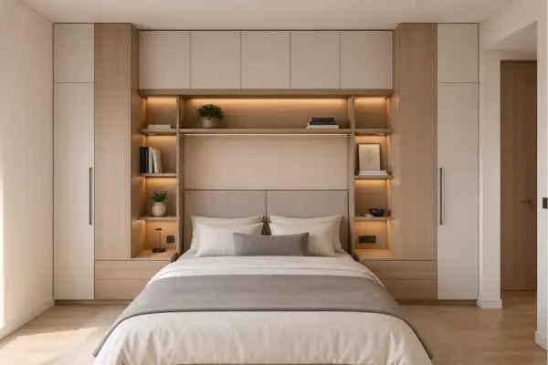 Built In Headboard Wall Bedroom Styled to Glow the Built In Headboard Wall Bedroom
