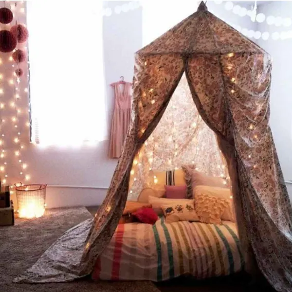 Canopy Curtain Reading Corner Styled to Glow the Canopy Curtain Reading Corner
