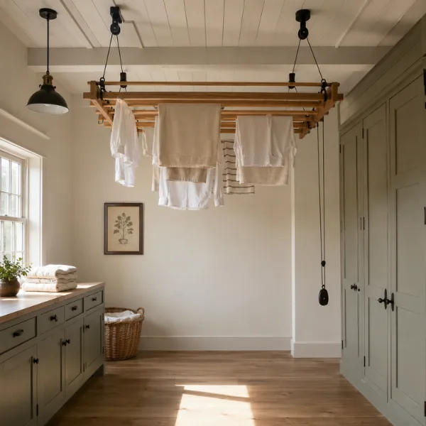 Ceiling Mounted Pulley Clothes Airer Styled to Glow the Ceiling Mounted Pulley Clothes Airer
