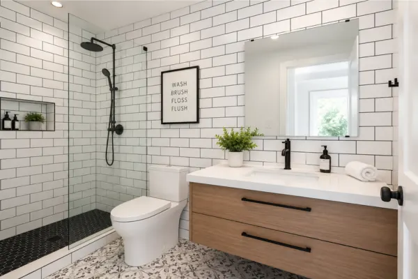 the Classic Subway Tiles with Bold Grout
