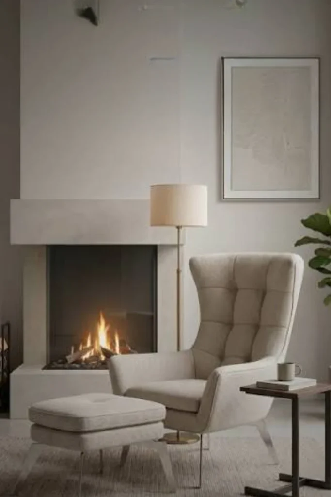 Classic Wingback Reading Chair Styled to Glow the Classic Wingback Reading Chair
