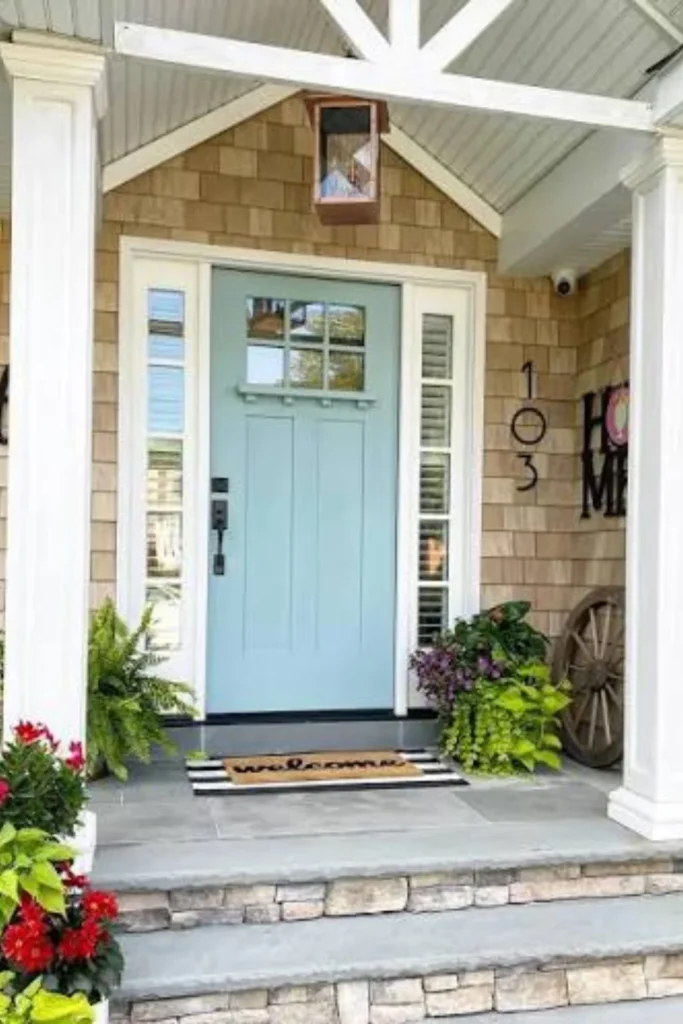 the Coastal Light Blue Door