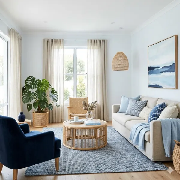the Coastal White and Blue Escape