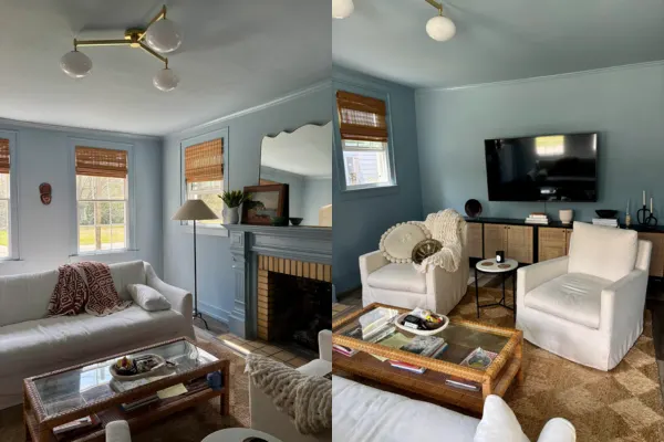 Color Drenched Accent Room apartment living room Styled to Glow the Color Drenched Accent Room apartment living room