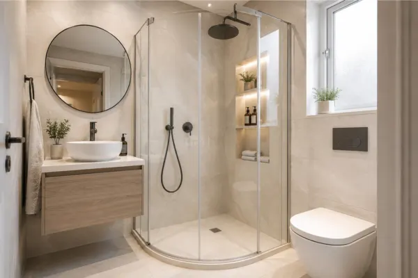 the Compact Corner Shower