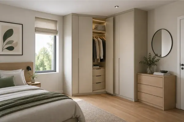 Corner Wardrobe for Unused Spaces Styled to Glow the Corner Wardrobe for Unused Spaces