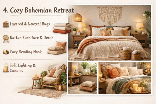 the Cozy Bohemian Retreat bedroom idea