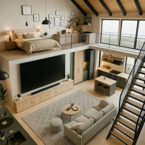 Cozy Loft Cabin Styled to Glow the Cozy Loft Cabin