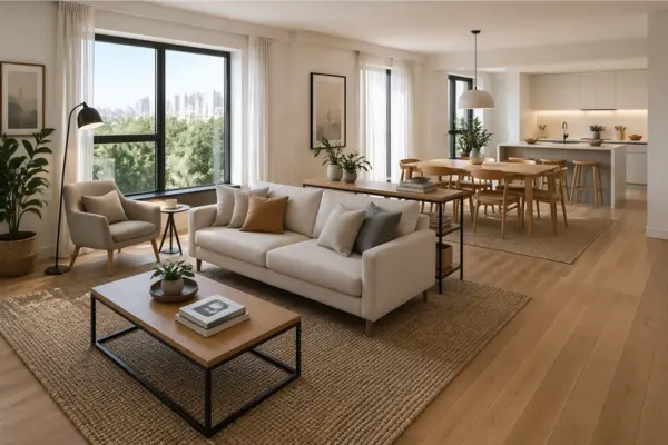 Create Zones in an Open Plan Living Area Styled to Glow the Create Zones in an Open Plan Living Area