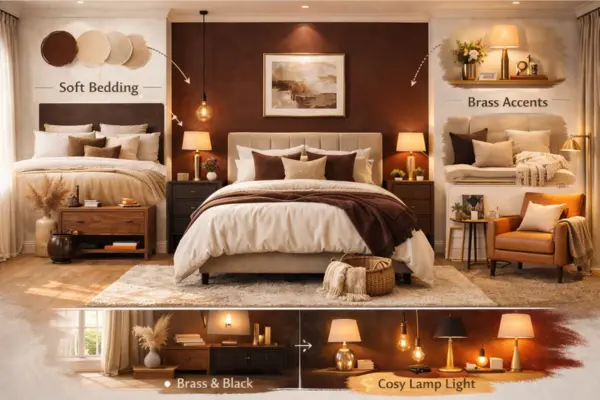the Dixon brown bedroom color