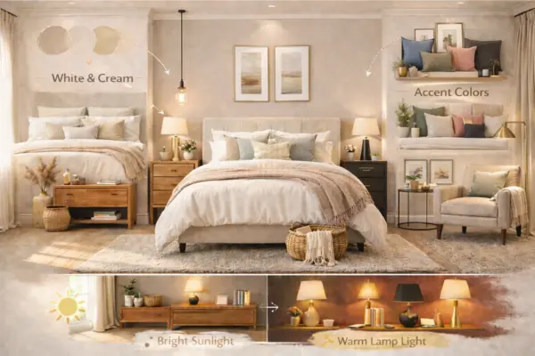 the Edgecomb Gray bedroom color