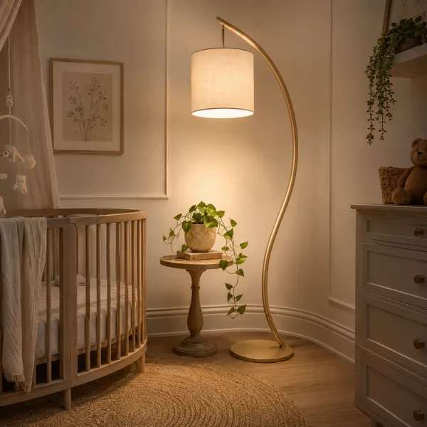 Ellery Sculptural Curved Floor Lamp Styled to Glow the Ellery Sculptural Curved Floor Lamp