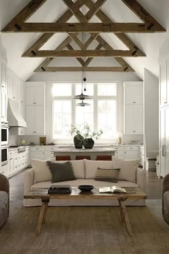 Exposed Wooden Ceiling Beams Styled to Glow the Exposed Wooden Ceiling Beams