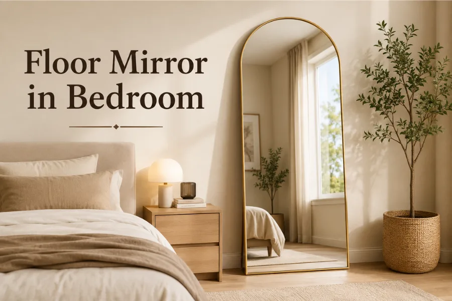 the Floor Mirrors in bedroom