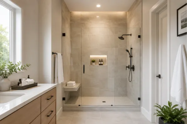 the Floor to Ceiling Shower Tile