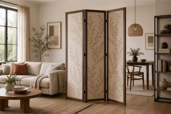 Folding Screen Divider Styled to Glow the Folding Screen Divider