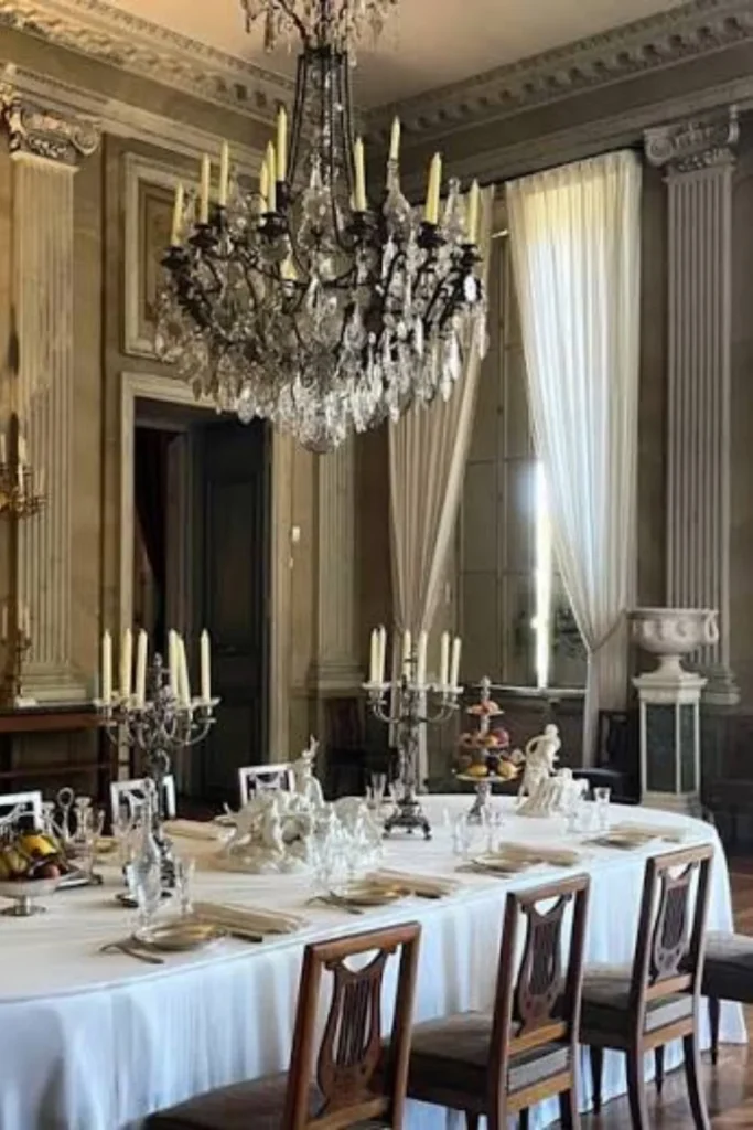 French Chateau Dining Room Styled to Glow the French Chateau Dining Room