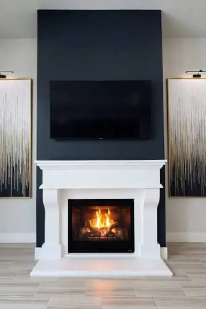 Grand Limestone Fireplace Styled to Glow the Grand Limestone Fireplace