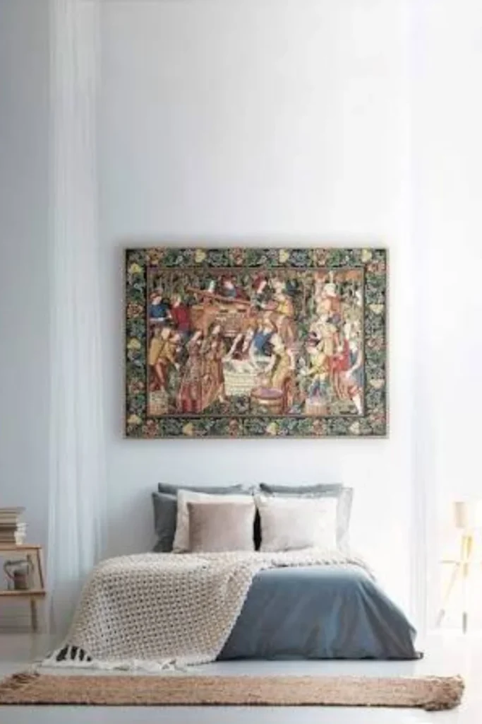 Grapes Harvest Vendanges Tapestry Styled to Glow the Grapes Harvest Vendanges Tapestry