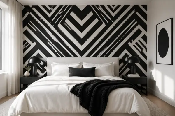 Graphic Pattern Wallpaper Styled to Glow the Graphic Pattern Wallpaper