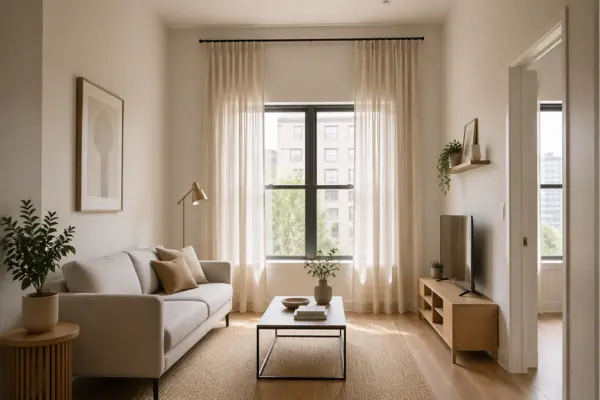 Hang Curtains High to Make the Room Feel Taller Styled to Glow the Hang Curtains High to Make the Room Feel Taller