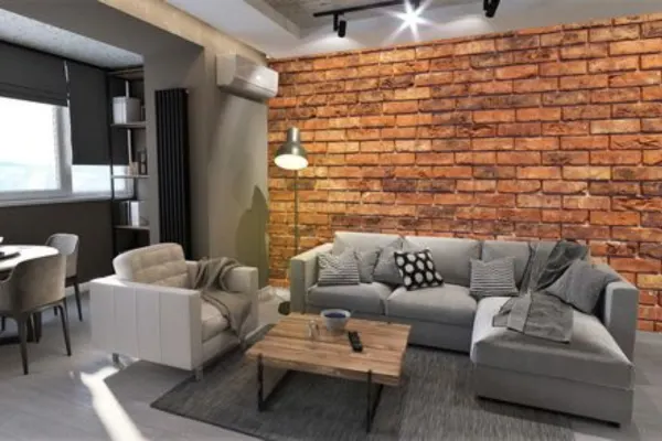 Industrial Brick Wall Setup apartment living room Styled to Glow the Industrial Brick Wall Setup apartment living room