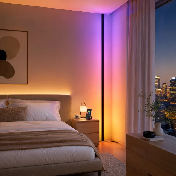 LED RGB Smart Corner Lamp with App Control Styled to Glow the LED RGB Smart Corner Lamp with App Control
