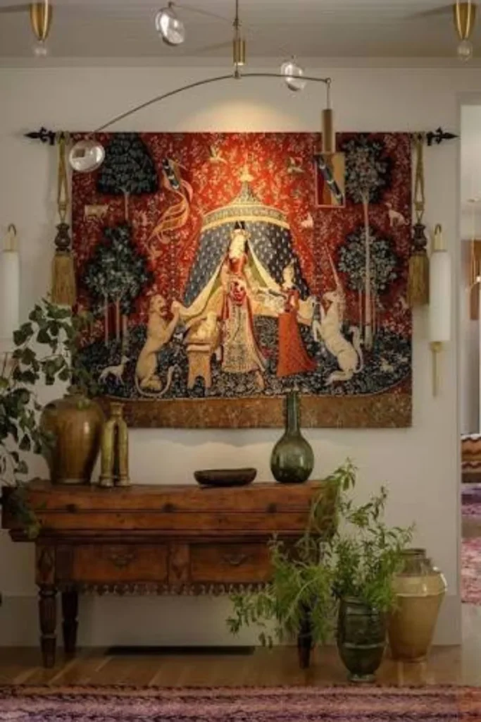 Lady and the Unicorn Tapestry Styled to Glow the Lady and the Unicorn Tapestry