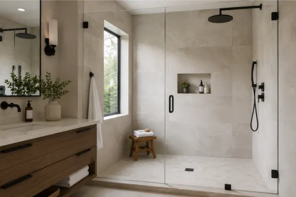the Large Format Tile Shower
