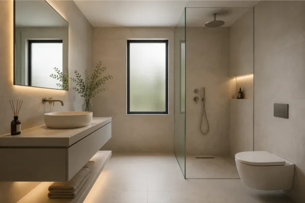 the Large‑Format Tiles for a Seamless Feel