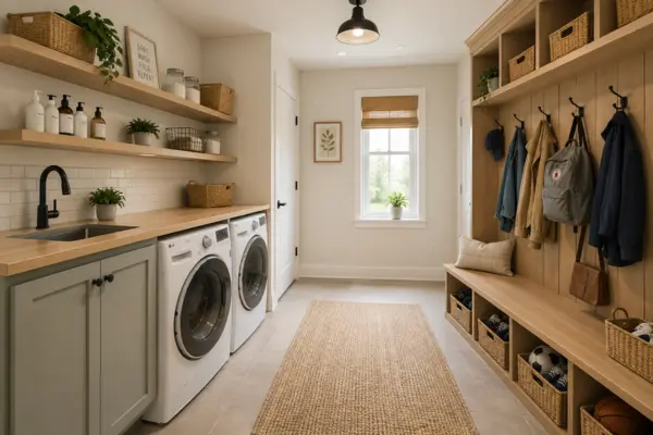 Laundry room and mudroom combination Styled to Glow the Laundry room and mudroom combination