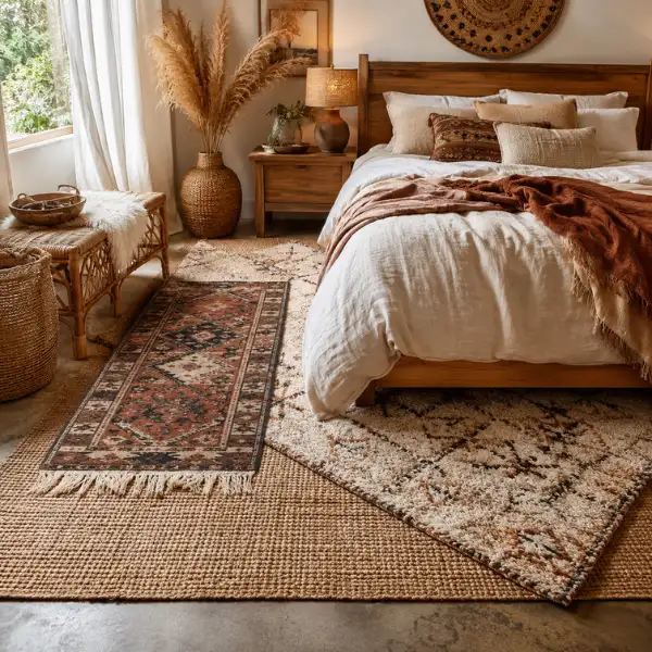 the Layered Boho Rug Landscape