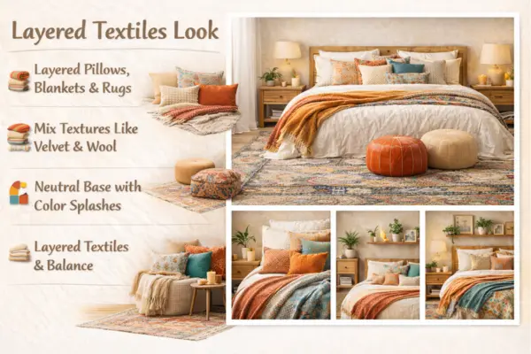 the Layered Textiles Look Bedroom idea