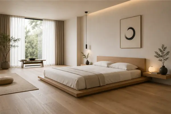 the Low Platform Bed Bedroom