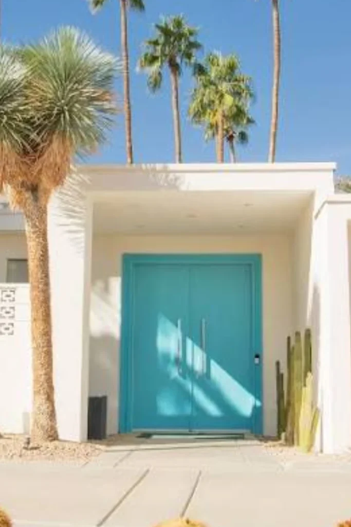 the Mid Century Modern Blue Door