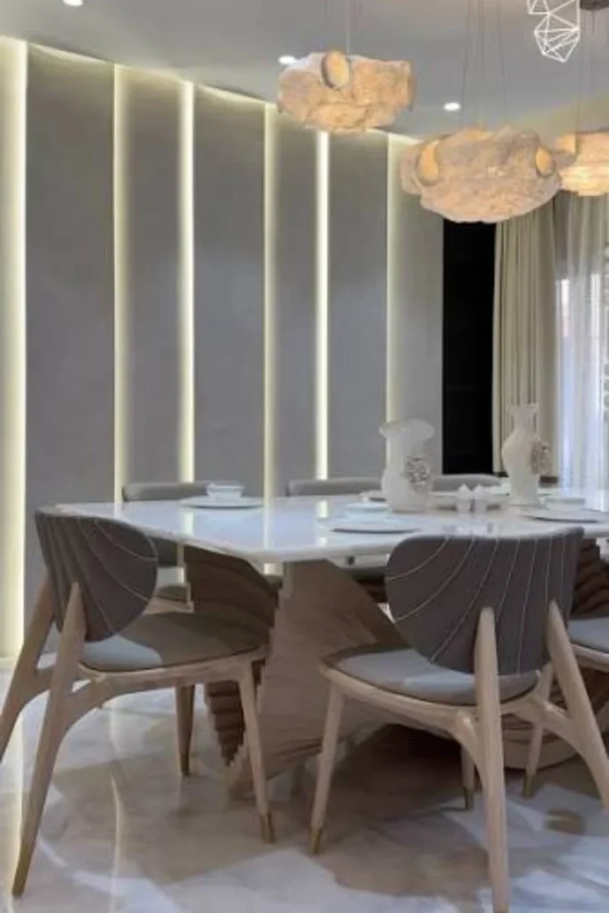 Modern Minimalist Monochrome Setting Styled to Glow the Modern Minimalist Monochrome Setting