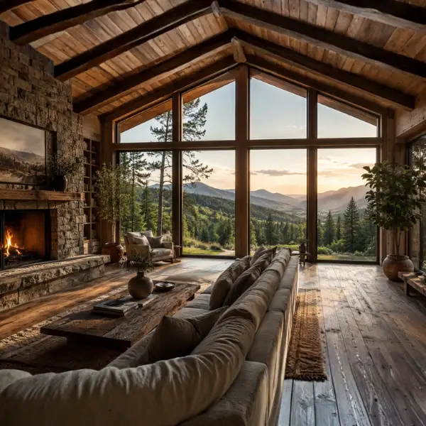 Mountain Style Floor to Ceiling Window Sanctuary 1 Styled to Glow the Mountain Style Floor to Ceiling Window Sanctuary 1