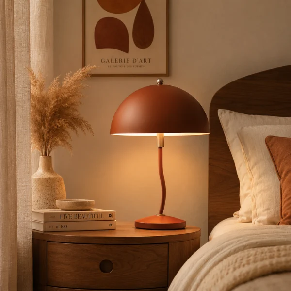 the Mushroom Dome Retro Lamp
