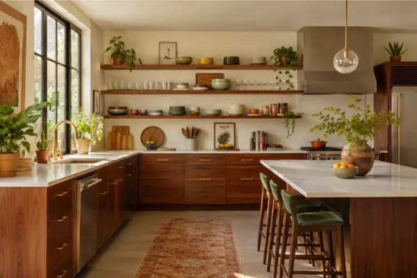 Open Shelving Styled to Glow the Open Shelving