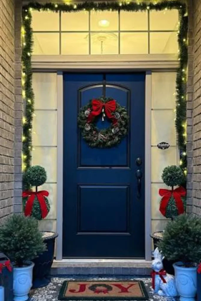 Oversized Seasonal Wreath Styled to Glow the Oversized Seasonal Wreath