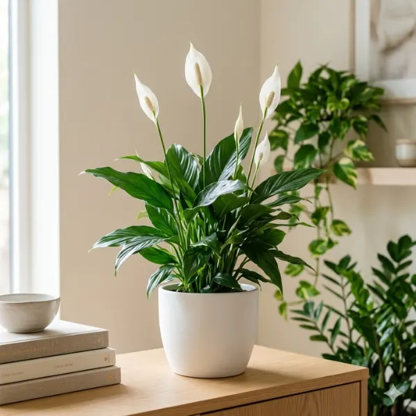 Peace Lily Spathiphyllum ‘Mauna Loa Styled to Glow the Peace Lily Spathiphyllum ‘Mauna Loa