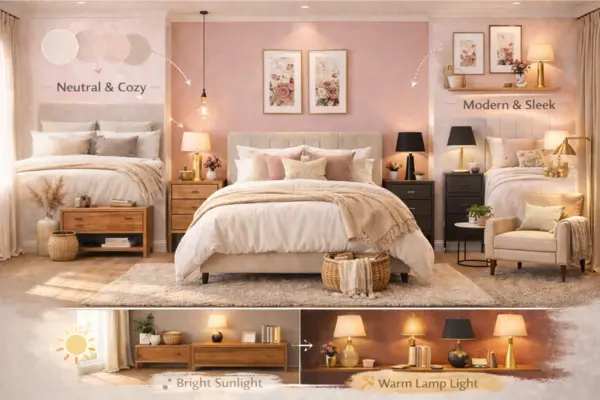 the Pink Damask bedroom color