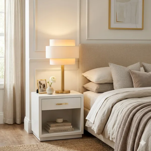 Postmodern Three Layer Gold Base Table Lamp 1 Styled to Glow the Postmodern Three Layer Gold Base Table Lamp 1
